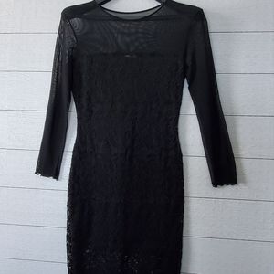 White House Black Market Black Lace Dress